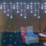 Jingle Jollys Christmas Lights 80 LED 3M Icicle Light Snow Decorations - Close-Up Angle