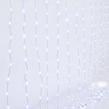 Jingle Jollys 3X3M Christmas Lights Curtain String Light 300 LED Cool White - Extra Image