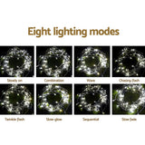 3X6M Christmas Lights Curtain Light Cool White 600 LED Jingle Jollys - Top-Down View
