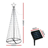 12ft Solar-Powered LED Christmas Tree with 400 Twinkling Lights