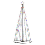 12ft Solar-Powered LED Christmas Tree with 400 Twinkling Lights - Side View