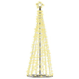 12ft Solar-Powered Enchanted Christmas Tree with Warm White LED Lights - Side View