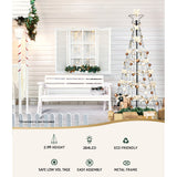 2.1M Christmas Tree 264 LED Solar Jingle Jollys - Side View