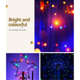 2.1M Christmas Tree 264 LED Solar Jingle Jollys - Top-Down View
