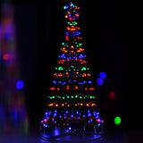 2.1M Christmas Tree 264 LED Solar Jingle Jollys - Low Angle