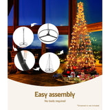 2.1M Christmas Tree LED Solar Warm Jingle Jollys - Rear View