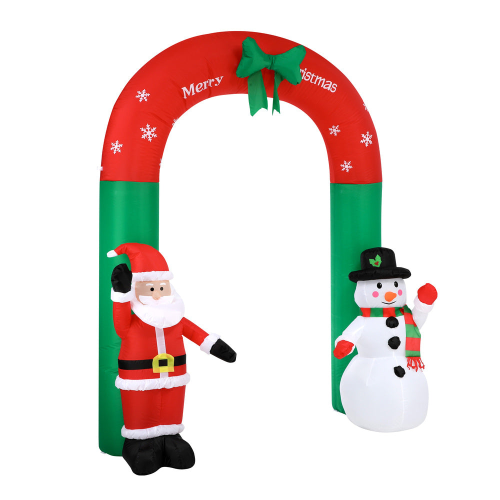 Tinseltown Christmas Archway Inflatable with LED Lights