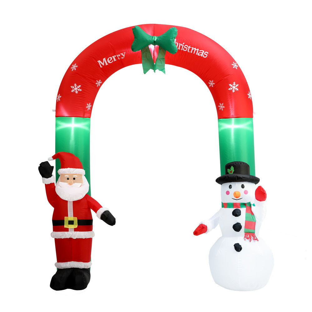Tinseltown Christmas Archway Inflatable with LED Lights