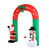 Tinseltown Christmas Archway Inflatable with LED Lights - Rear View