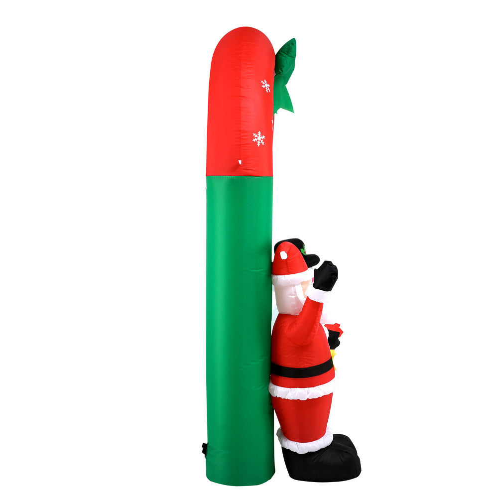 Tinseltown Christmas Archway Inflatable with LED Lights