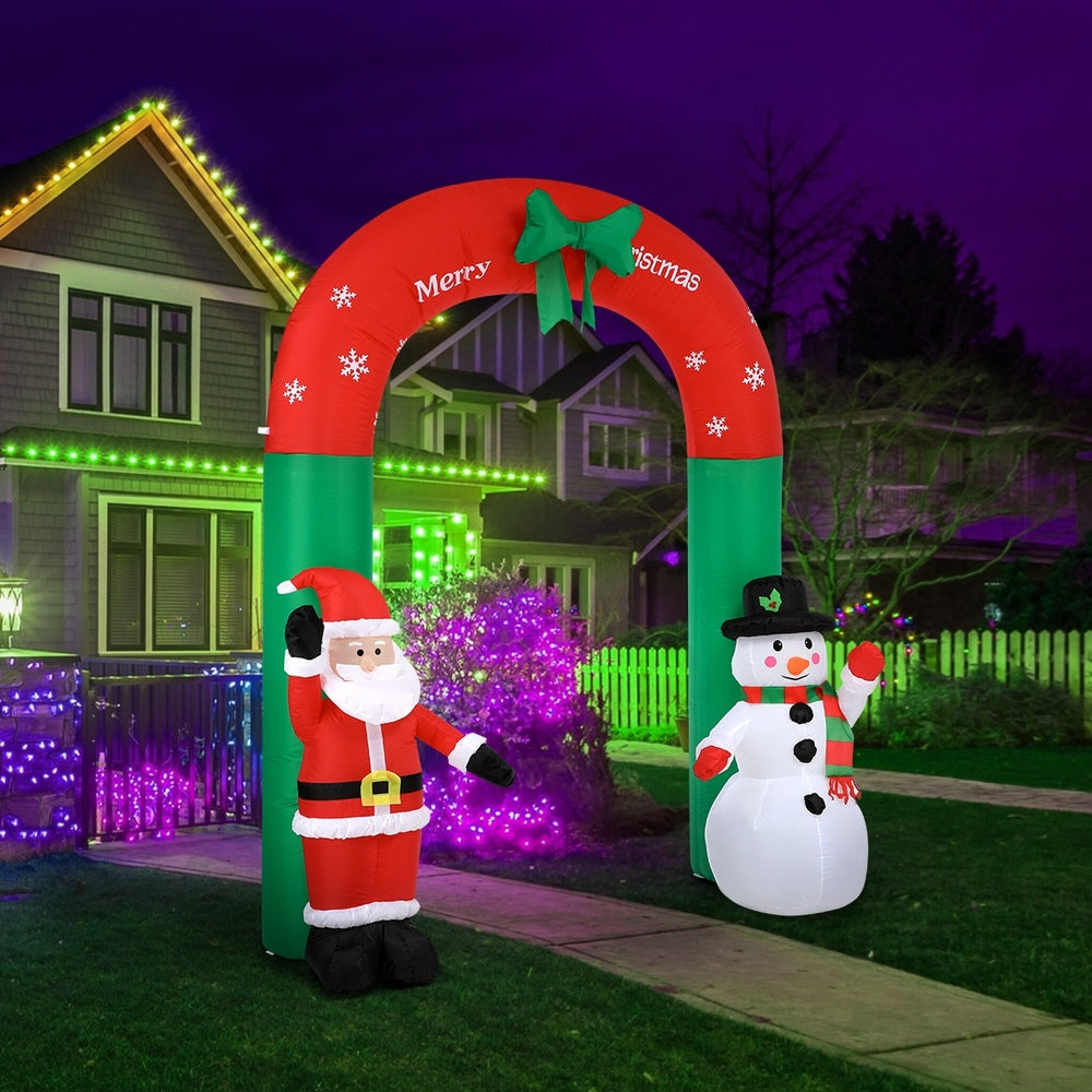 Tinseltown Christmas Archway Inflatable with LED Lights