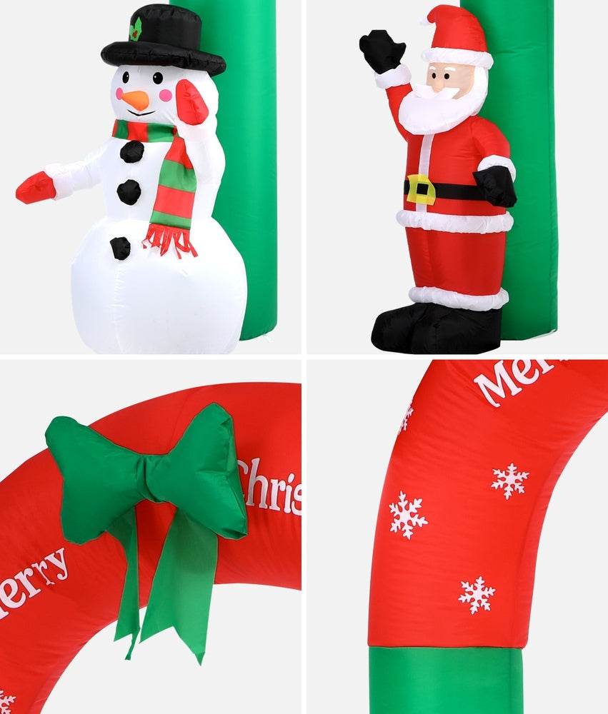 Tinseltown Christmas Archway Inflatable with LED Lights