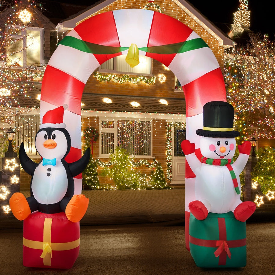 Tinseltown 2.6M Christmas Inflatable Archway with LED Light, image 3