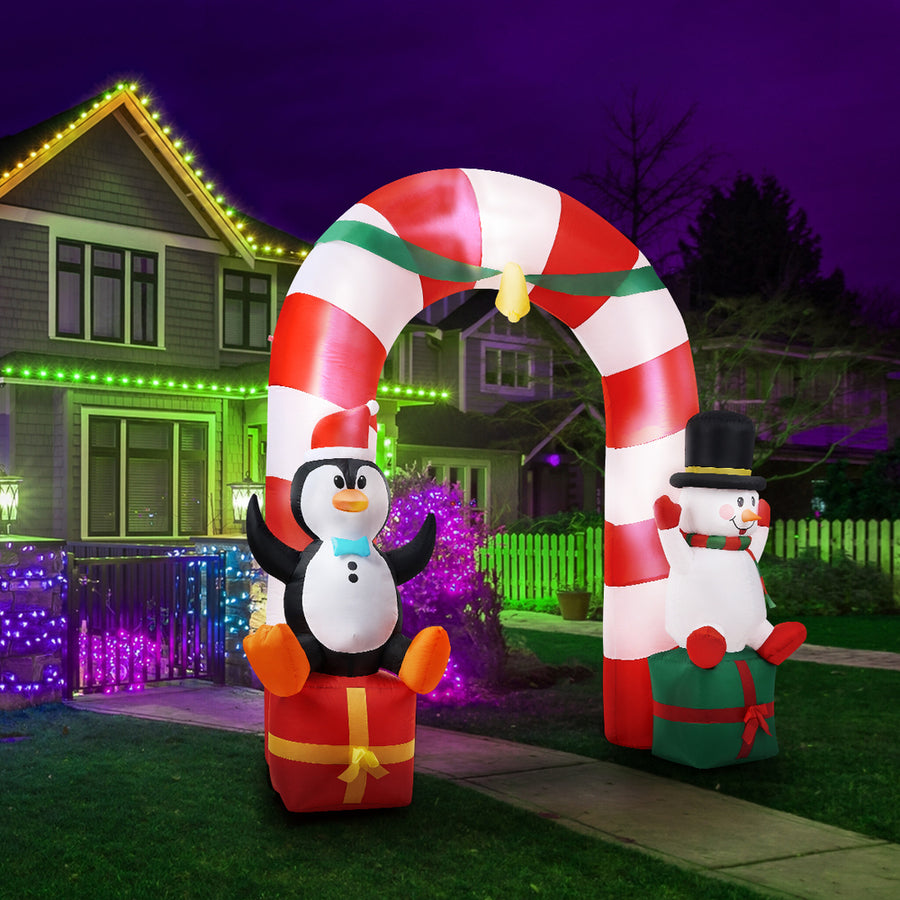 Tinseltown 2.6M Christmas Inflatable Archway with LED Light, image 7
