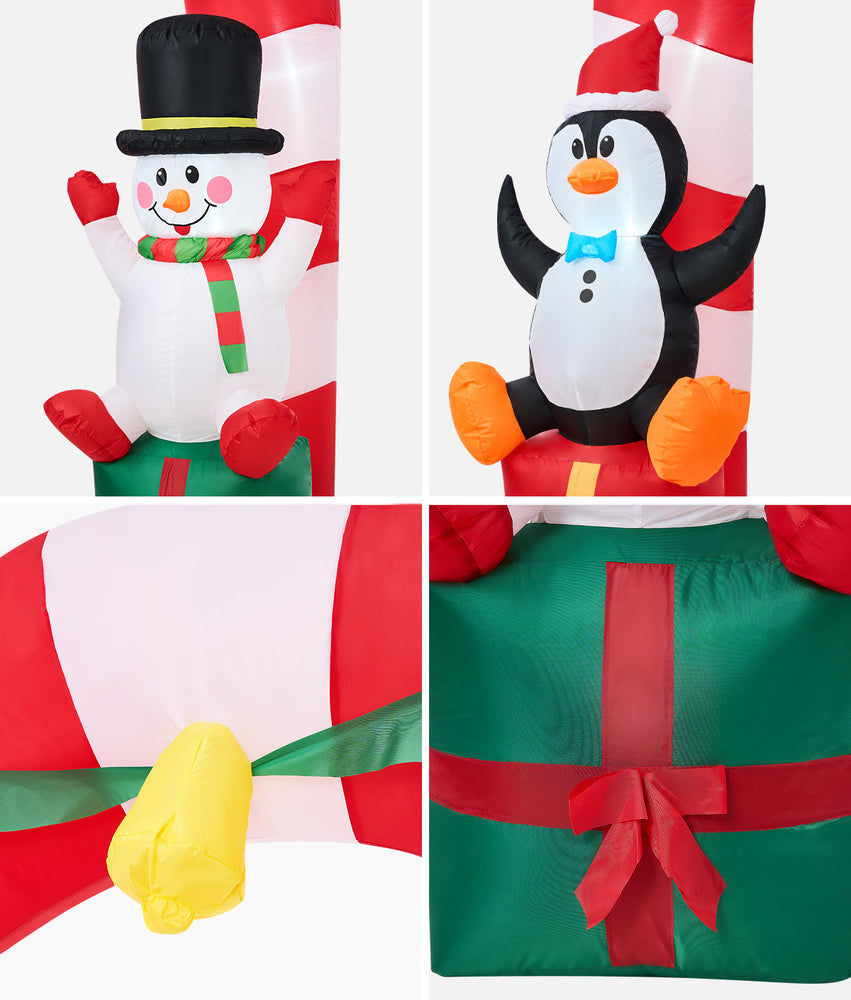Tinseltown 2.6M Christmas Inflatable Archway with LED Light, image 5