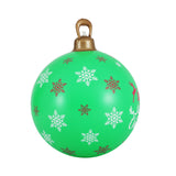 Jolly Green Christmas Inflatable Bauble Decoration - 60cm Outdoor Festive Delight - Side View