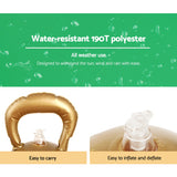 Jolly Green Christmas Inflatable Bauble Decoration - 60cm Outdoor Festive Delight - 45-Degree Angle