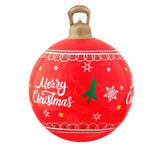 Jingle Jollys Christmas Inflatable Ball 60cm Led Illuminated Xmas Decoration Red - Side View