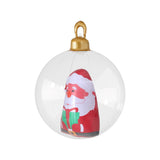 Giant 60cm Inflatable Santa Bauble - Jingle Jollys Christmas Decoration - Side View