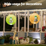 Festive Glow Christmas Inflatable Snowman Ball - 60cm LED Decor - 45-Degree Angle