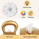Jingle Jollys Christmas Inflatable Ball 60cm Led Illuminated Snowman Xmas Decor, image 6