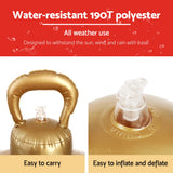 Giant 60cm Jingle Jollys Inflatable Christmas Bauble - Clear Tree Decoration - Rear View