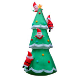 Jingle Jollys Christmas Inflatable Santa Tree 5M Illuminated Decorations - Side View