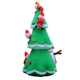 Jingle Jollys Christmas Inflatable Santa Tree 5M Illuminated Decorations - Top-Down View