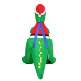 Tinseltown Christmas Dinosaur Inflatable with LED Lights - Rear View
