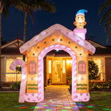 Jingle Jollys Christmas Inflatable Gingerbread Man Candy 3.2M Illuminated Decorations - Extra Image
