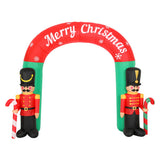 Jolly Nutcracker Inflatable Christmas Archway - 3M Illuminated Festive Decoration