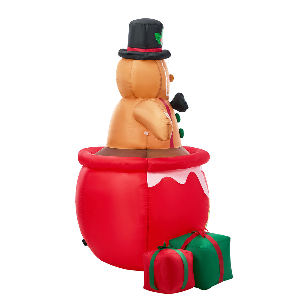 Tinseltown 1.8M Christmas Inflatable Gingerbread Man with LED Lights
