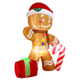 Tinseltown Christmas Inflatable Gingerbread Man with LED Lights