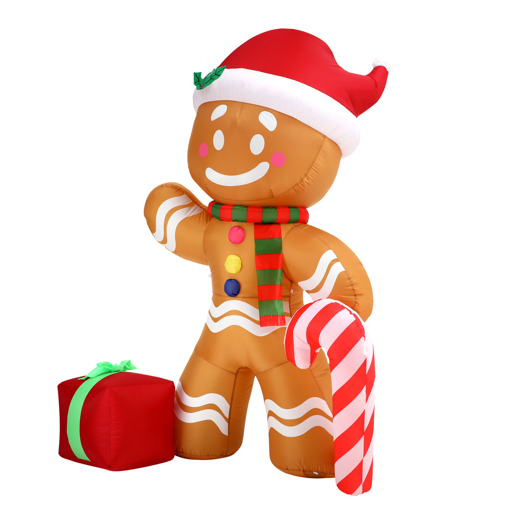 Tinseltown Christmas Inflatable Gingerbread Man with LED Lights