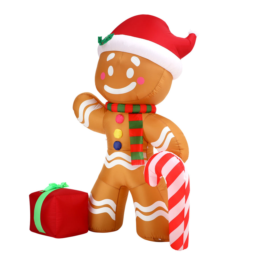 Tinseltown Christmas Inflatable Gingerbread Man with LED Lights