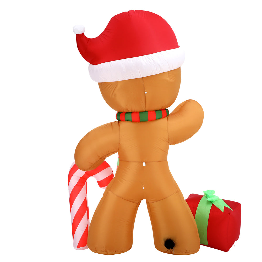 Tinseltown Christmas Inflatable Gingerbread Man with LED Lights