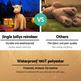 Jingle Jollys Christmas Inflatable Reindeer 5M Illuminated Decorations