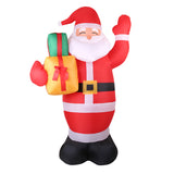 Jingle Jollys Christmas Inflatable Santa 2.4M Illuminated Decorations - Side View
