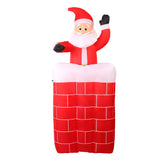 Jingle Jollys Christmas Inflatable Santa Pop Up 1.8M Illuminated Decorations - Side View