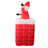 Jingle Jollys Christmas Inflatable Santa Pop Up 1.8M Illuminated Decorations - Top-Down View