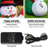 Jingle Jollys Christmas Inflatable Archwary 2.8M Illuminated Decorations - 45-Degree Angle