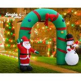 Jingle Jollys Christmas Inflatable Archwary 2.8M Illuminated Decorations - Rear View