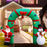 Jingle Jollys Christmas Inflatable Archwary 2.8M Illuminated Decorations - Close-Up Angle