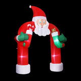 Inflatable Santa Archway with Lights - 2.3M Jingle Jollys Christmas Outdoor Decoration