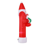 Inflatable Santa Archway with Lights - 2.3M Jingle Jollys Christmas Outdoor Decoration - Top-Down View