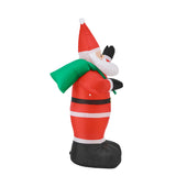 Tinseltown Christmas Santa Claus Inflatable with LED Lights - Low Angle