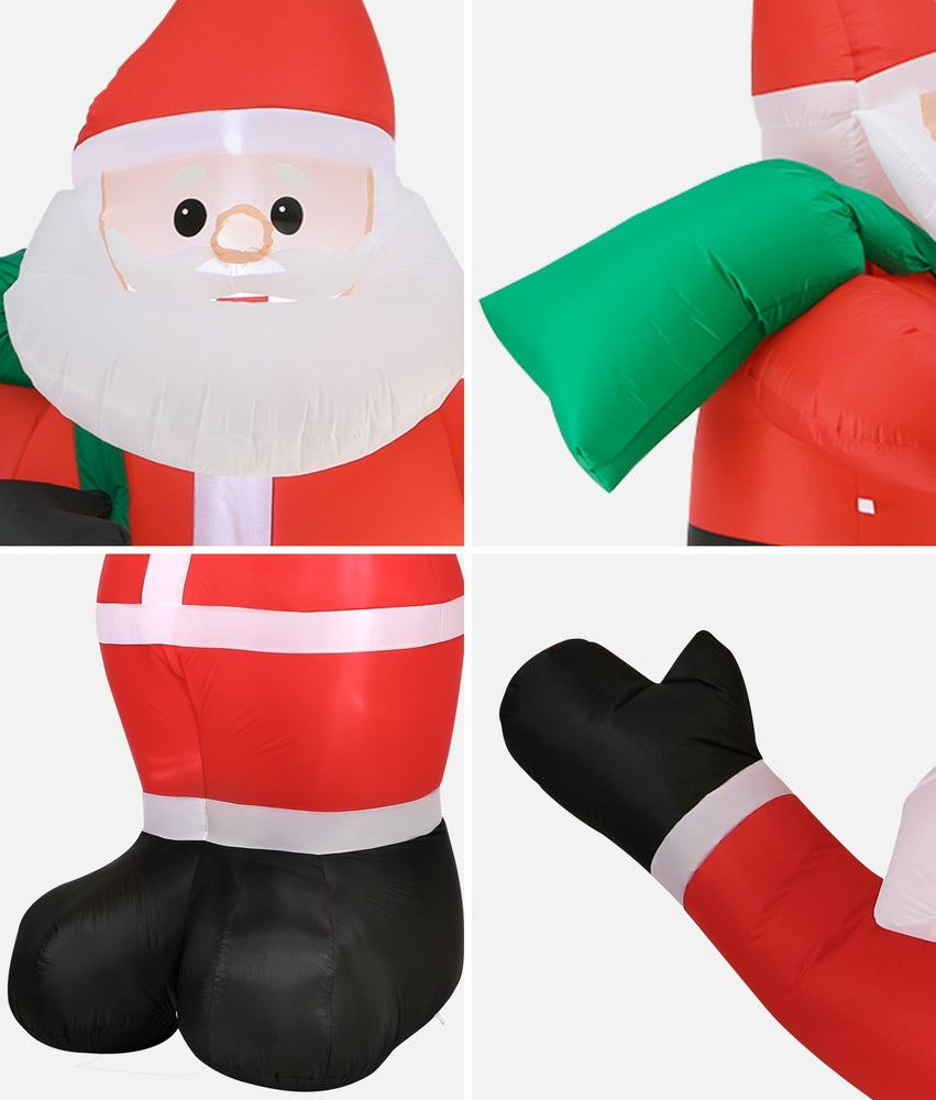 Tinseltown Christmas Santa Claus Inflatable with LED Lights