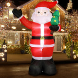 Tinseltown Christmas Inflatable Santa Claus with LED Lights 360cm - Close-Up Angle