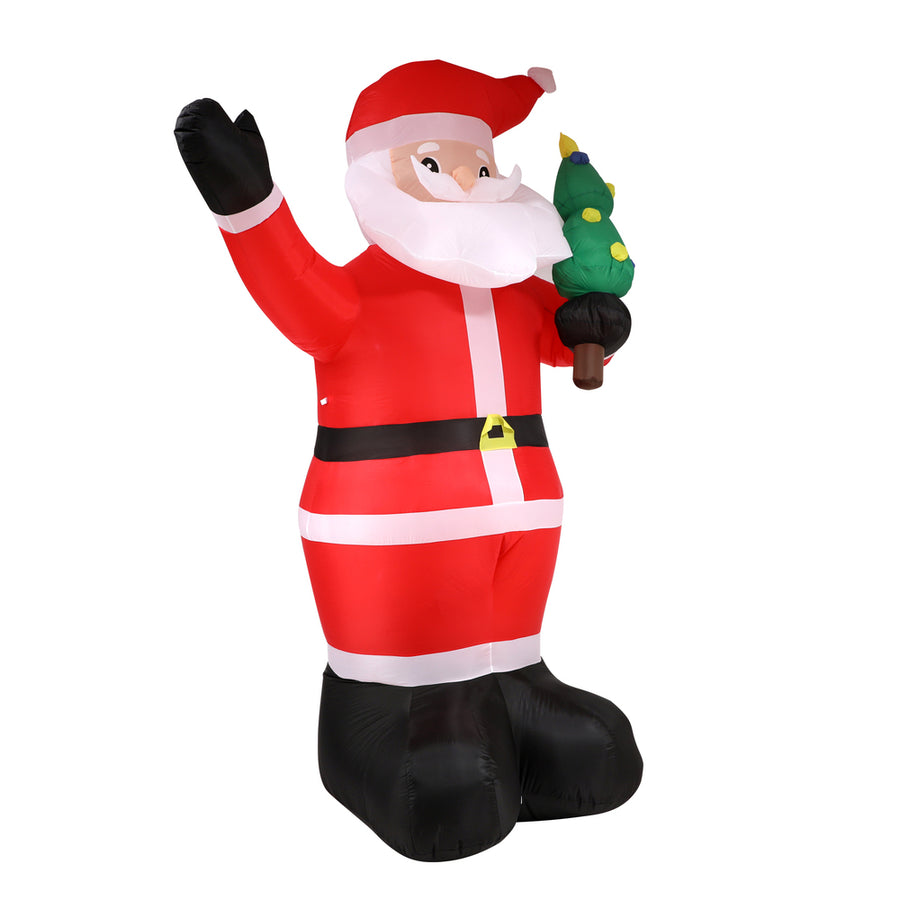 Tinseltown Christmas Inflatable Santa Claus with LED Lights 360cm