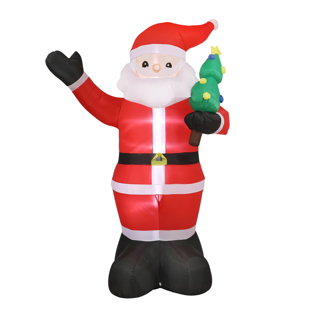 Tinseltown Christmas Inflatable Santa Claus with LED Lights 360cm